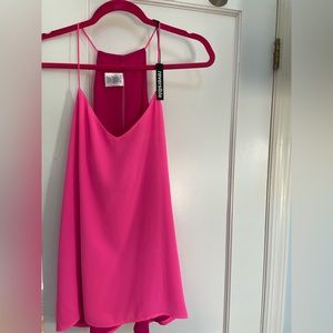 Express Barbie pink reversible tunic-tank. Size L
